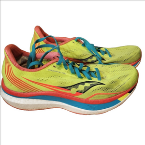 Saucony Women's Endorphin Pro Running Shoes - Yellow and Blue